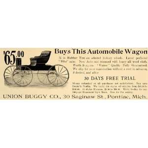  1906 Ad Union Buggy Company Automobile Wagon Horse Car 