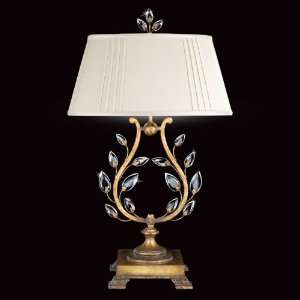 Fine Art Lamps 775410, Crystal Laurel Tall 3 Way Crystal Table Lamp, 1 