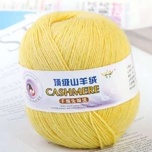  1 Skein Ball Cashmere Knitting Weaving Wool Yarn   Yellow 