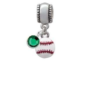     Two Sided European Charm Bead Hanger with Emerald Swar Jewelry