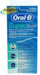   Superfloss Super Dental Floss Braces Bridges x1 4103330017369  