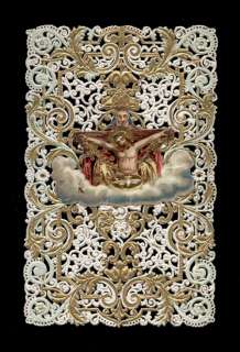 SANTINO MERLETTATO ANDACHTSBILD SPITZE IMAGE PIEUSE CANIVET  HOLY CARD 