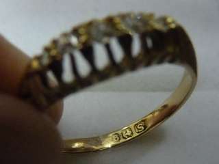 18ct Gold 5 Stone Diamond Ring 1917/18  