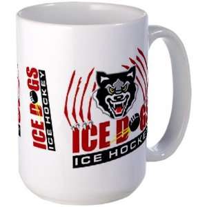 Ice Dogs Hockey Large Mug by 