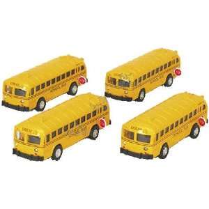 Toy Flat Nose School Bus with Working Stop Sign