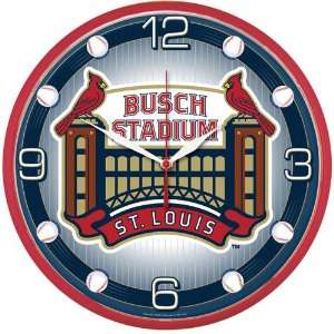  Wincraft St. Louis Cardinals Busch Stadium Round Clock 