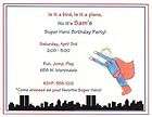 Marvel Super Birthday Party Invitations Personalized  