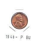 BU** 1948 LINCOLN WHEAT CENT PENNY