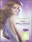 Print Ad   Celine Dion Pure Brilliance Perfume 2010 magazine 