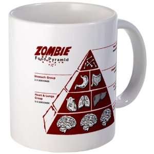  Zombie Food Pyramid Zombie Mug by  Kitchen 