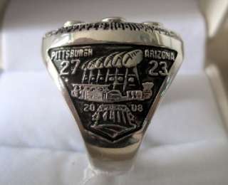 2008 Pittsburgh Steelers Super Bowl Championship ring replica white 