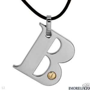  MORELLATO Two Tone /Gold Plated Base Metal B Necklace 