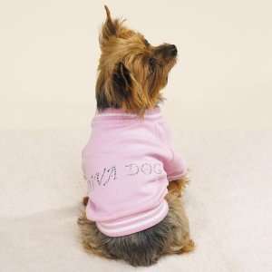  Pink Diva Dog T Shirt with Rhinestones  Size Medium 