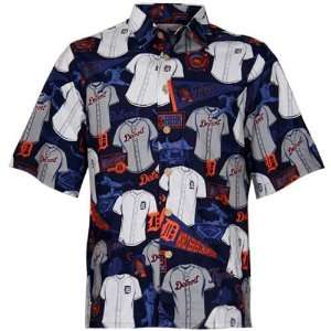   Detroit Tigers Hawaiian MLB Scenic Button up Shirt