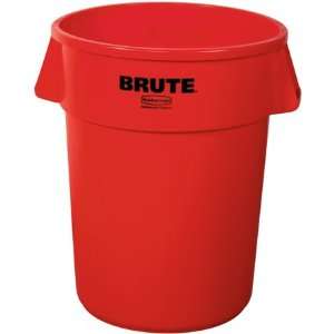  55 Gallon Brute Container   Red (1/Pack)