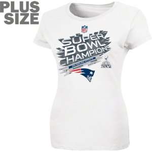  New England Patriots Plus Size Womens Super Bowl XLVI 