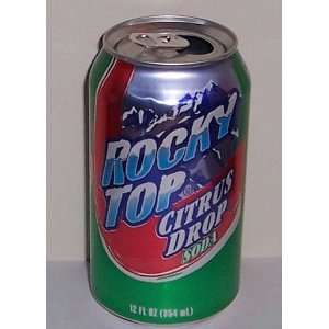 Rocky Top Soda, Citrus Drop, 12 oz Can (Pack of 12)  