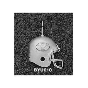  BYU 3/4in Football Pendant Sterling Silver Jewelry