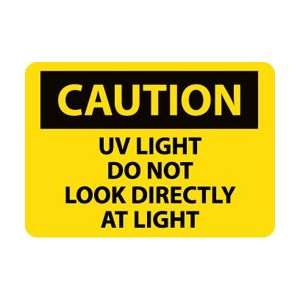 C631AB   Caution, UV Light Do Not Look Directly At Light, 10 X 14 