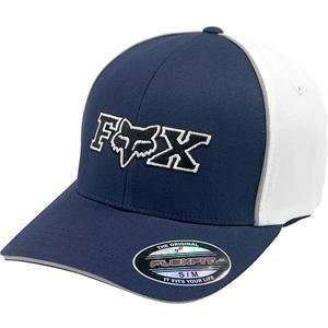  Fox Racing Evolution Flexfit Hat   Large/X Large/Navy 