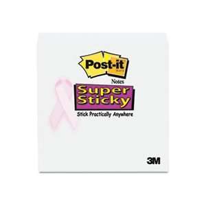 Super Sticky Notes, Breast Cancer Awareness, 3 x 3, 3 75 Sheet Pads/Pa 