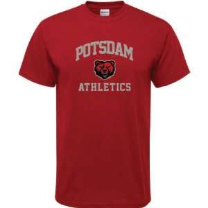  SUNY Potsdam Bears Cardinal Red Athletics Arch T Shirt 