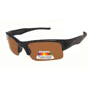  SunSport Sunglasses Half Rim Sport Wrap Plastic Frame Full 