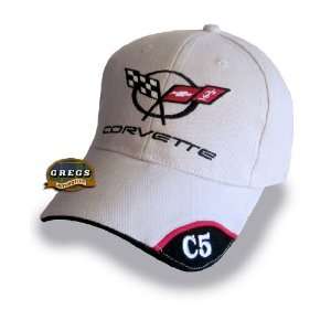  Corvette C5 Hat Cap in Bone (Apparel Clothing) Automotive