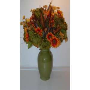  Peony & Sunflower Silk Floral Arrangement 