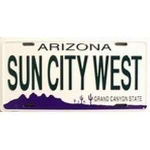 Arizona Sun City West Fan License Plate Plates Tag Tags auto vehicle 