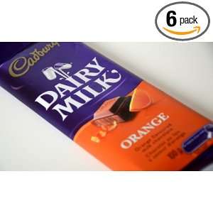 cadbury Dairy Milk Orange Flavoured Milk Chocolate ,100g Each, Made 