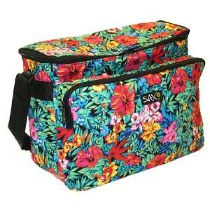  Tropical Floral Flowers Large Cooler Insulated Bag Picnic 