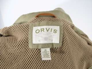 ORVIS 2Bttn Cotton & Leather Hunting Shooting Mesh Sport Jacket Coat 