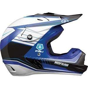  No Fear Optimal II Helmet   2X Large/White/Blue/Black 