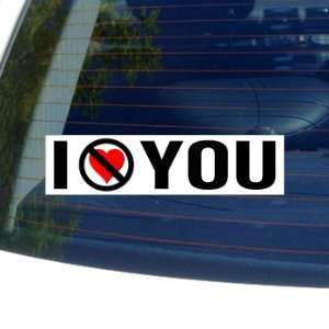  I Hate Anti YOU   Window Bumper Sticker Automotive