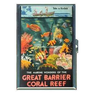 Australia Great Barrier Reef ID Holder Cigarette Case or Wallet Made 