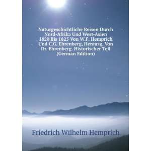   (German Edition) (9785876282903) Friedrich Wilhelm Hemprich Books