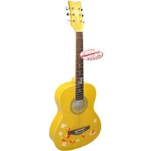   Acoustic 38 inches Guitar Yellow AW LA 142 YL Musical Instruments