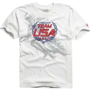 Fox Racing 2010 MXoN Mens Short Sleeve Race Wear T Shirt/Tee w/ Free 