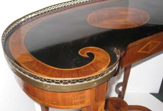 Antique Louis XVI or Georgian Style Kidney Shaped Desk  