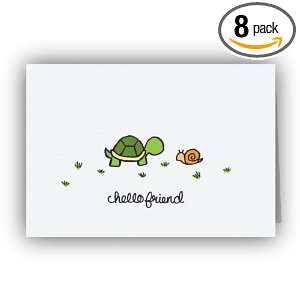  The Turtle & The Snail Hello Cards   Set of 8 Health 