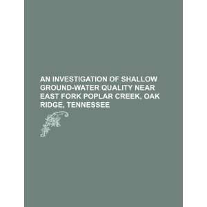  An investigation of shallow ground water quality near East 