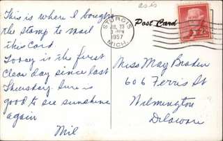 STURGIS MI Post Office Old Postcard  