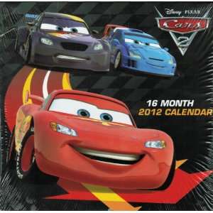 2012 16 Month Wall Calendar   Disneys Cars (8 x 8 
