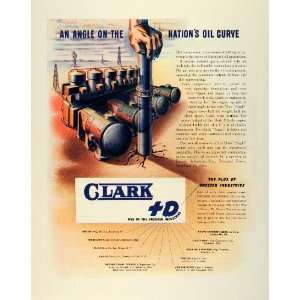  1945 Ad Dresser Clark Angle Engine Oil Drilling Natural 