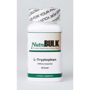  NutraBulk L Tryptophan 500mg Capsules   60 Count Health 