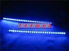 Set 2 27 LED Knight Rider Blue Flash Strobe Strip Light  