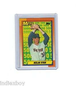 1990 Topps Nolan Ryan 5000 Strike out # 2 Mets  