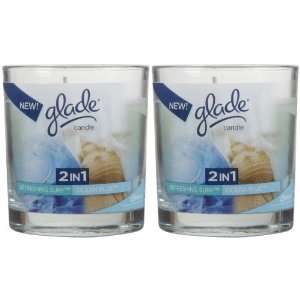  Glade Scented Candle, Refreshing Surf/Ocean Blue, 4 oz 2 