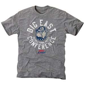  Georgetown Hoyas Conference Stamp Tri Blend T Shirt   Ash 